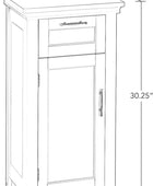 RiverRidge gabinete de baño, 1 puerta