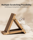 FUKUMARU 3 Sided Vertical Cat Scratching Post, Triangle Cats Scratch Tunnels