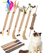 Silvervine Palitos masticables para gatos, paquete de 12 juguetes naturales