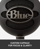 Micrófono condensador cardiode de la marca Blue, modelo Snowball iCE, Negro