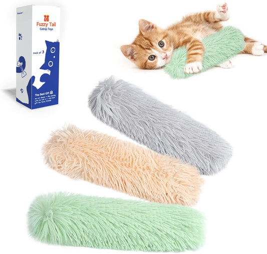 Juguetes para gatos, paquete de 3 almohadas de gato suaves y duraderos,