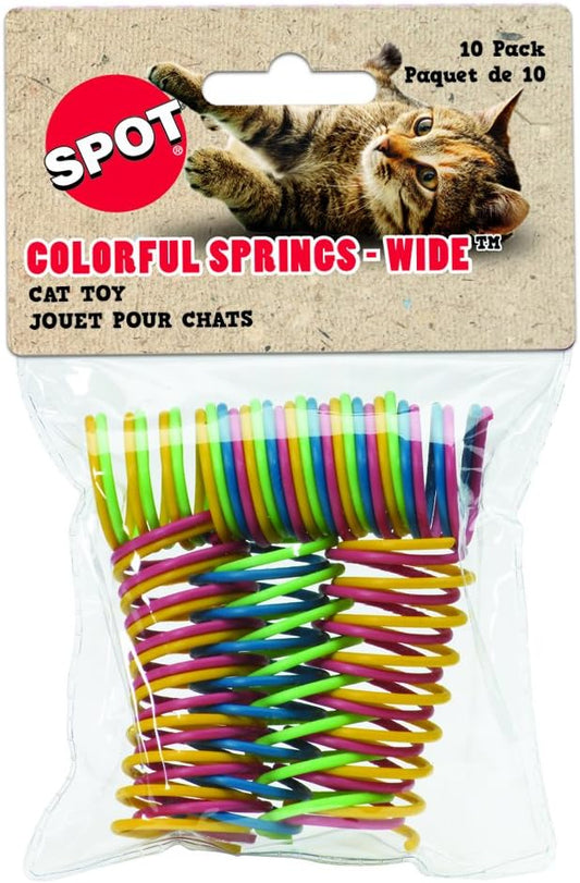 Juguete para gato Pet, plástico colorido y resistente, 10unidades por paquete,
