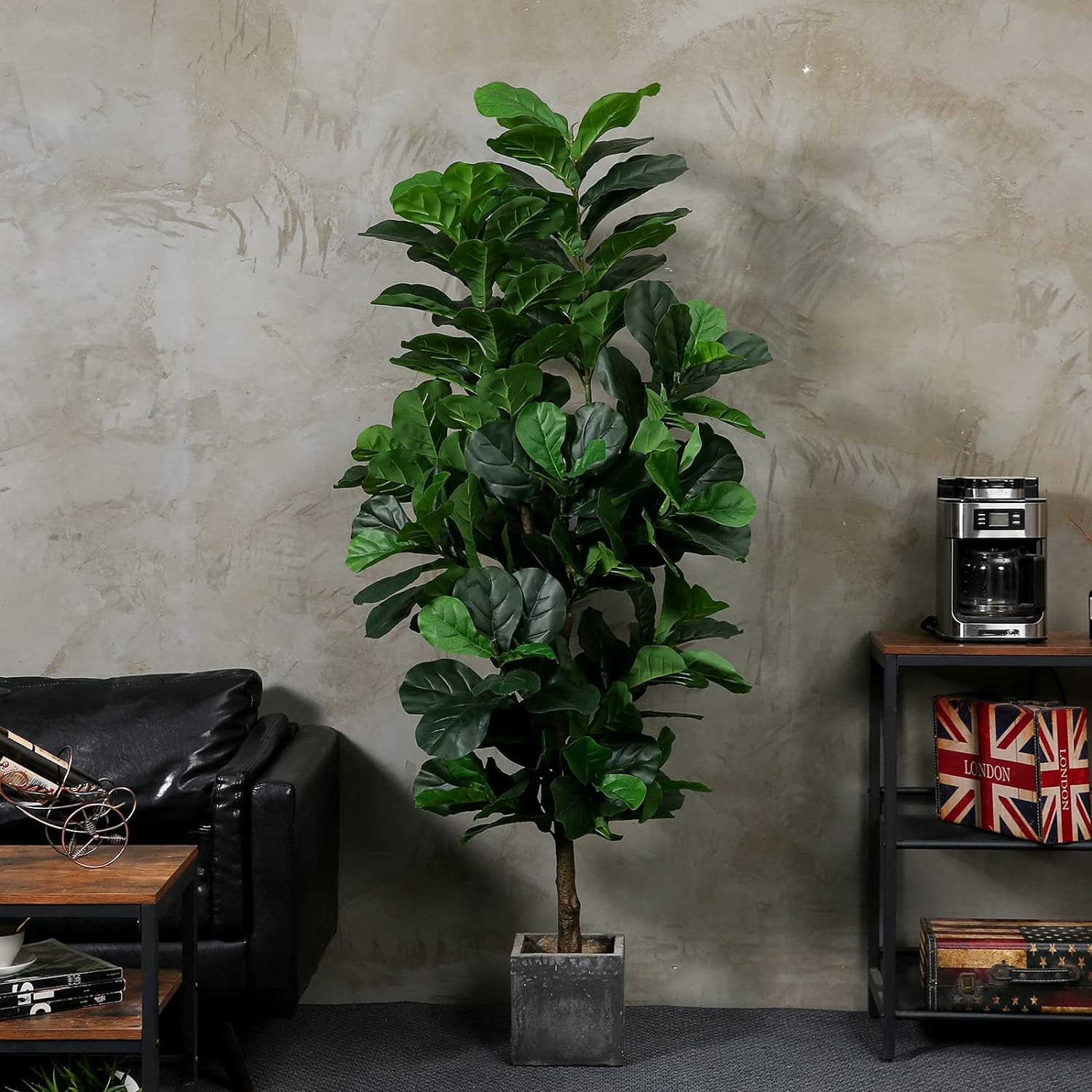 Árboles artificiales para la decoración del hogar Interior Plantas falsas y  plantas falsas de interior , Plantas para la decoración de la sala de estar  Ficus Tree-5 pies -  México