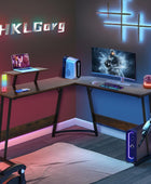 HKLGorg Escritorio en forma de L, escritorio para computadora de 50.4 pulgadas,