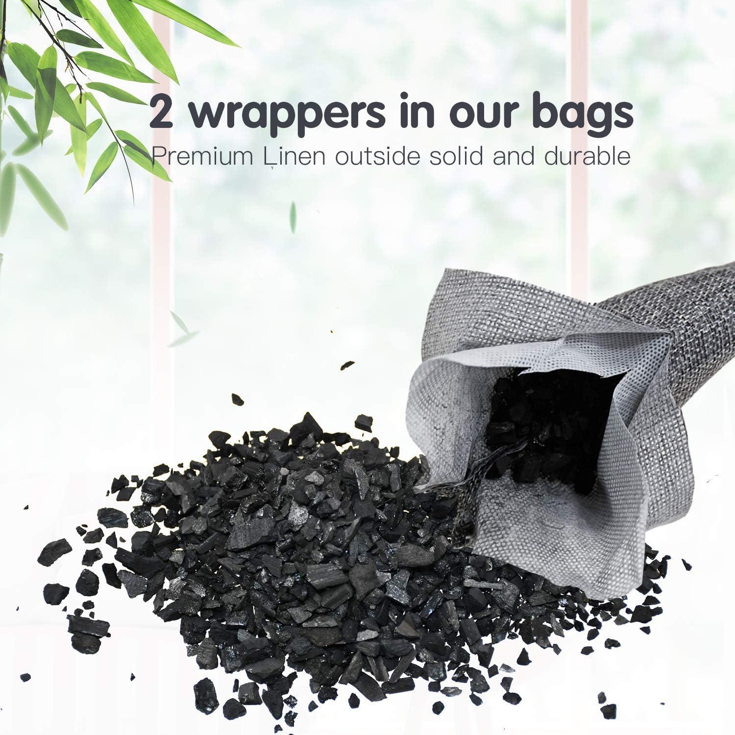 Paquete de 24 bolsas de carbón de bambú para zapatos, bolsas de carbón para el - VIRTUAL MUEBLES