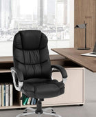 Silla de oficina para computadora, respaldo alto, ergonómica, ajustable, silla