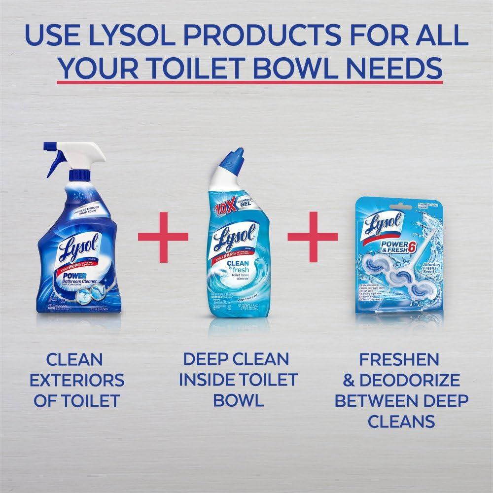  Lysol Power & Fresh - Limpiador para inodoro de 24 onzas (el  embalaje puede variar) : Salud y Hogar