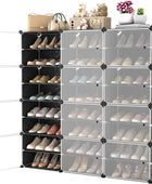 Zapatero portátil con puerta, 48 pares de almacenamiento de zapatos, fácil