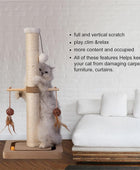 Poste rascador de sisal premium para gatos, con seguimiento interactivo,
