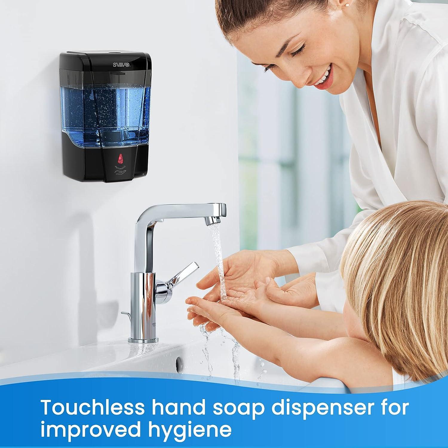 Dispensador de jabón y Shampoo automático de pared de 600 ml