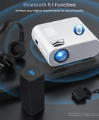 Proyector Native 1080P Full HD Bluetooth con altavoz, 9500 lúmenes para