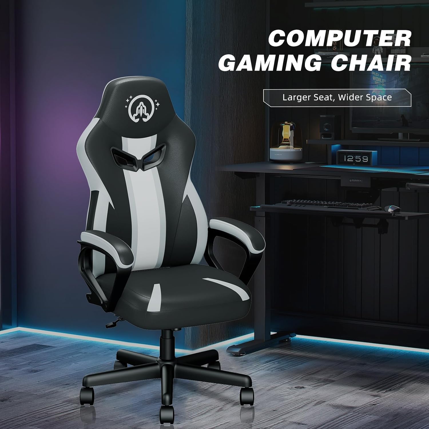 Silla de juegos, silla de jugador para adultos, silla ergonómica de computadora