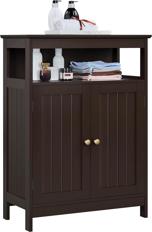 Armario de madera con puertas duraderas y estantes ajustables gabinete interior