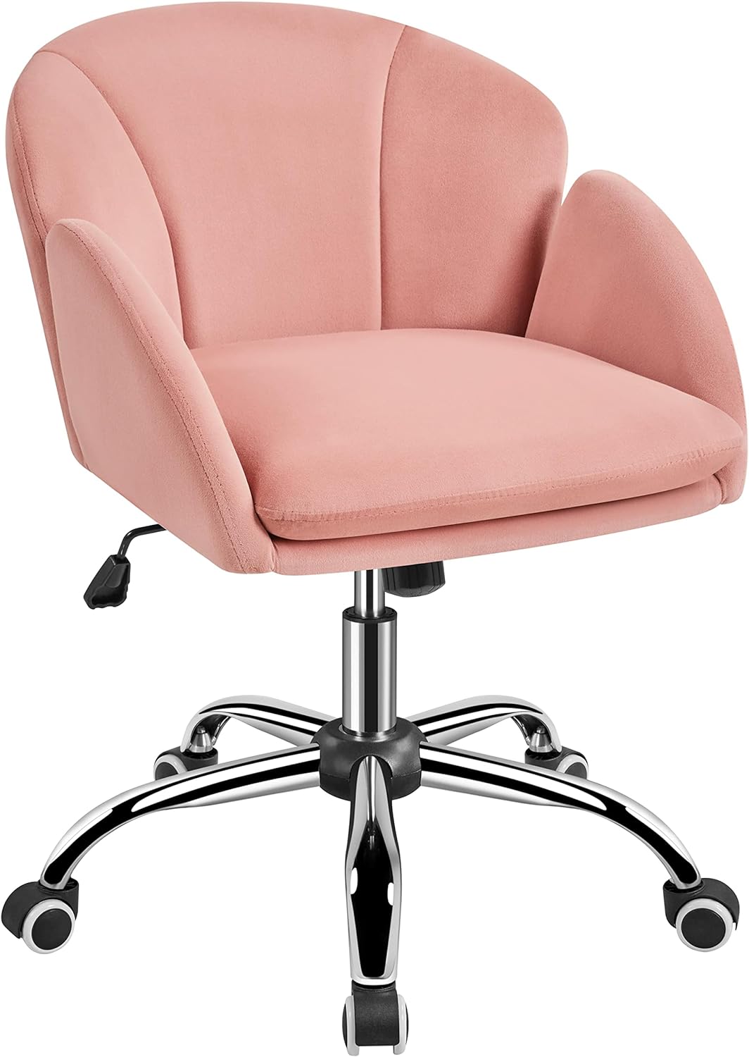 Bonita silla de tocador con respaldo para sala de maquillaje, sillas de  escritorio de terciopelo para oficina en casa con altura y ruedas  ajustables