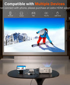 Mini proyector, 1080P Full HD, proyector de video portátil para cine en casa al