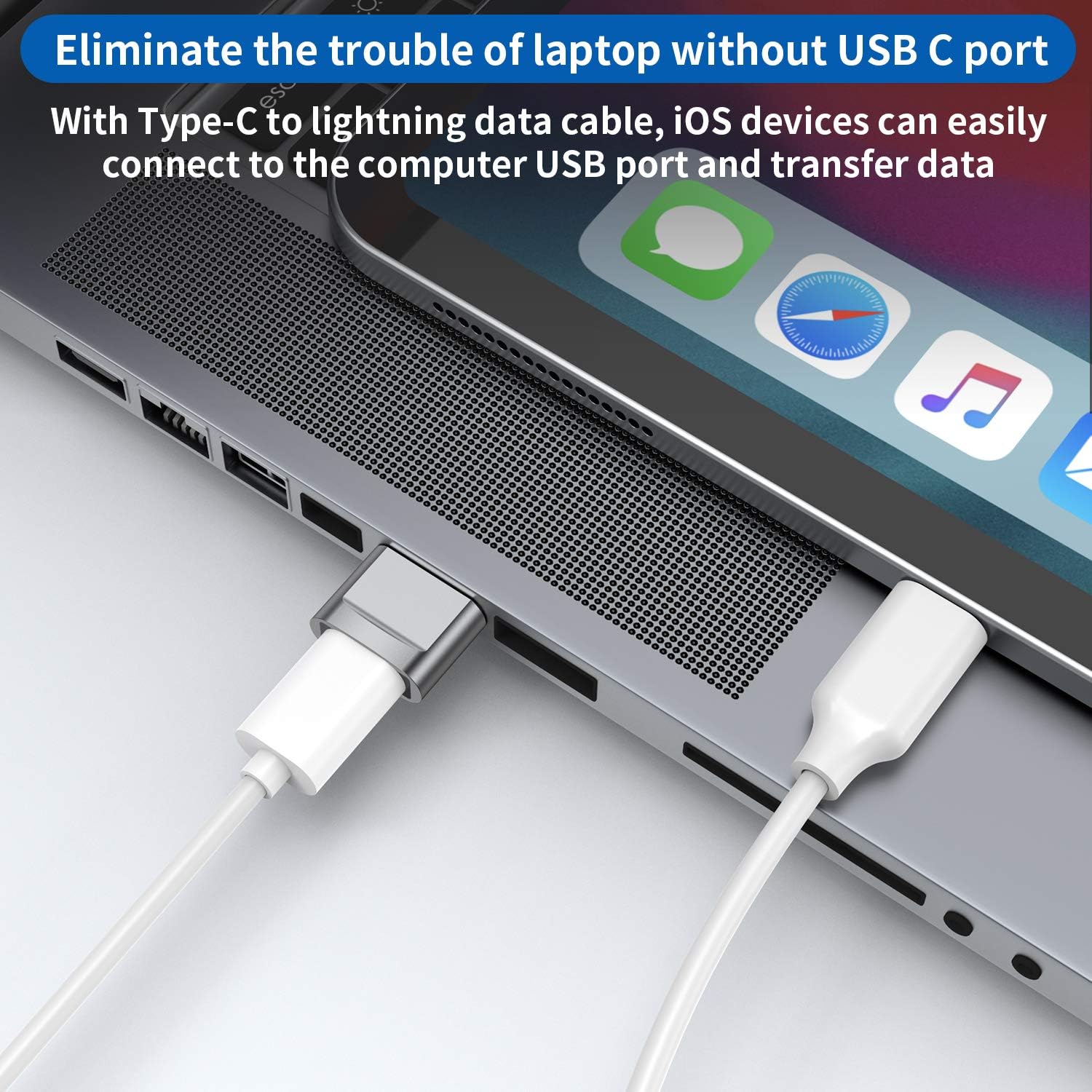 Adaptador USB C Hembra a USB A Macho Paquete de 3 Tipo C a Cable Cargador