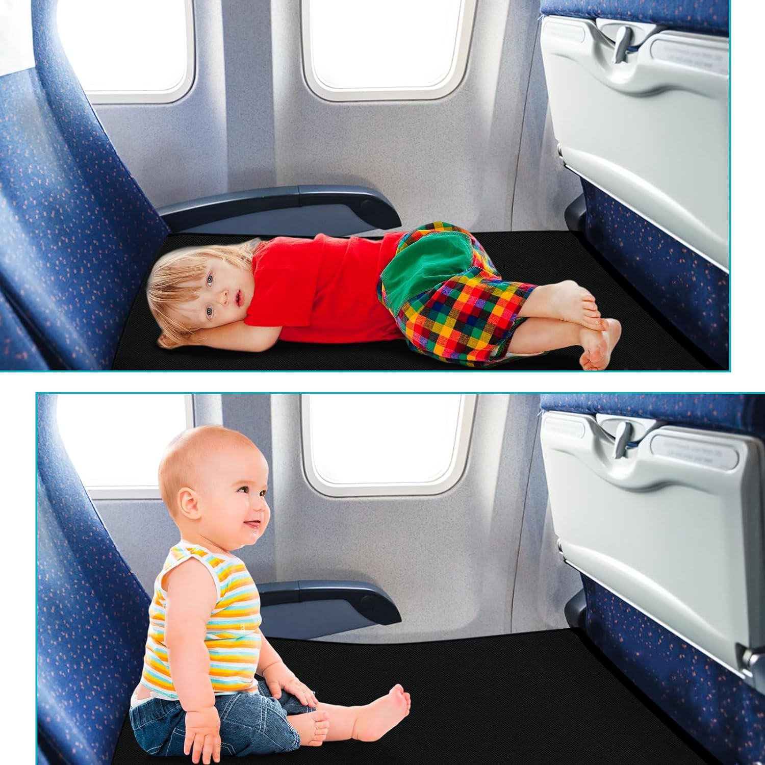 MeYuxg Cama de avión para niños 43,5 × 78,5 cm，Niños para Dormir