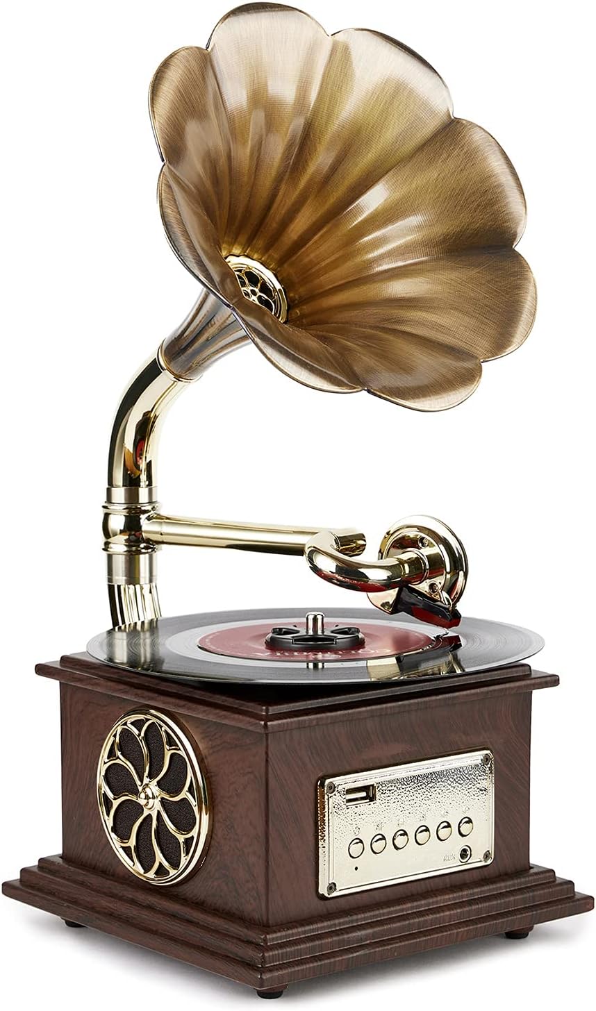 Tocadiscos retro todo en uno fonógrafo vintage nostálgico para LP con -  VIRTUAL MUEBLES
