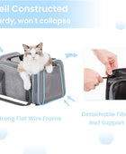 Petsfit transportador de perros expandible para viajes con colchoneta de lana,