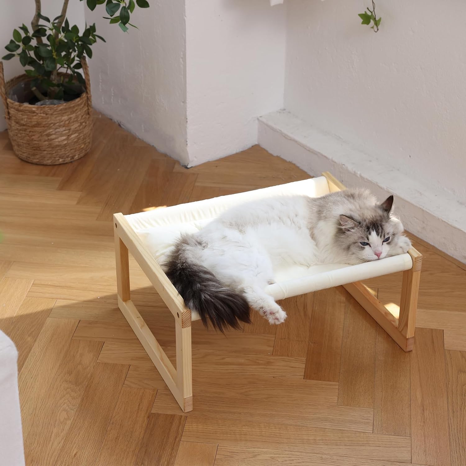 Hamaca para cama de gato, cama de madera para dormir para gatos