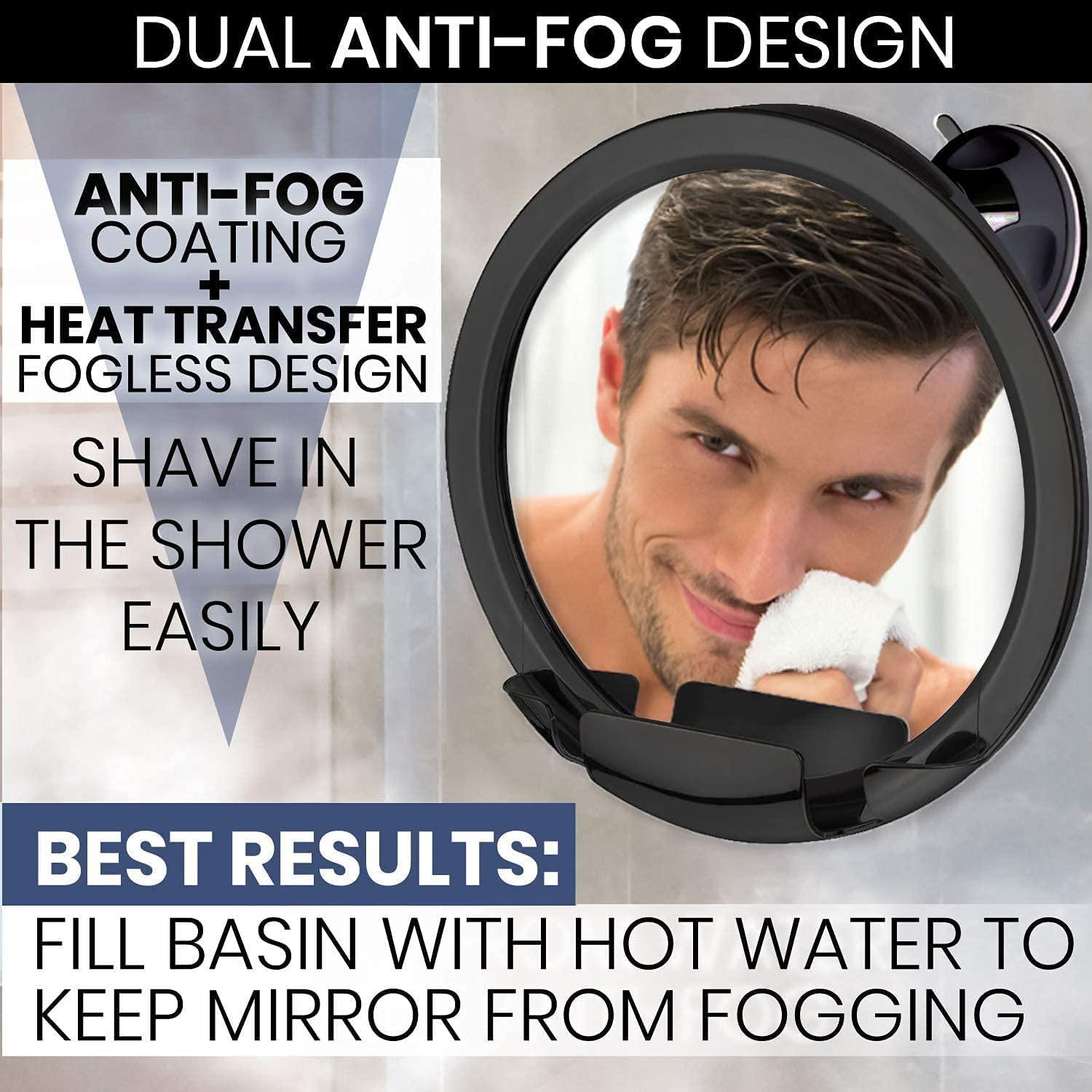 Espejo de ducha inastillable sin niebla para espejo de afeitar - Default  Title - VIRTUAL MUEBLES