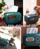 Caja de pañuelos con forma de radio retro, práctica y bonita para cocina, - VIRTUAL MUEBLES