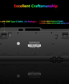 Teclado y mouse inalámbricos RGB para juegos Teclado retroiluminado recargable