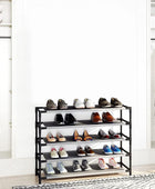 Zapatero grande de 5 niveles para 25 pares de zapatos, estante de zapatos que