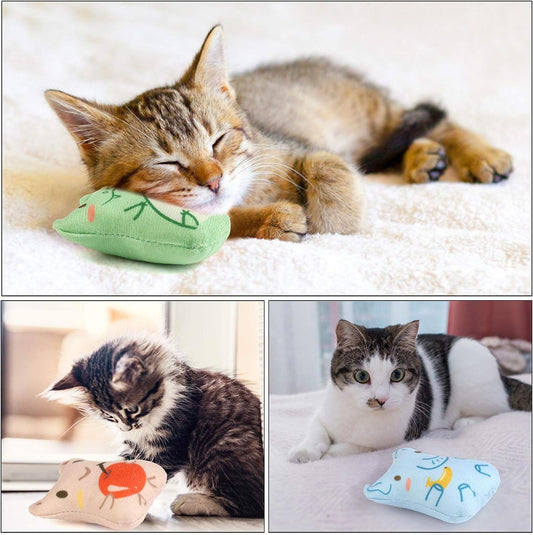 Juguetes de hierba gatera para gatos de interior 5 juguetes de peluche