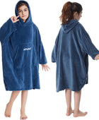 Bata cambiadora para niños, manta de felpa, toallas de natación suaves, poncho - VIRTUAL MUEBLES
