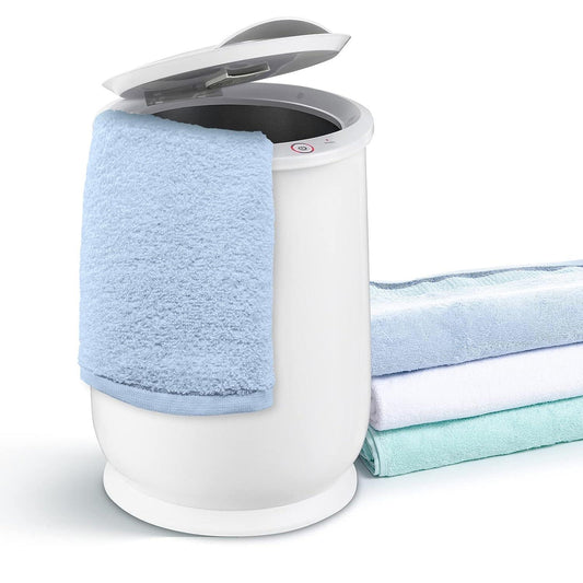 HEATGENE Calentador de toallas de 12 bares, secador de toallas de baño,  montado en la pared, calentador de toalla de baño enchufable, cepillado