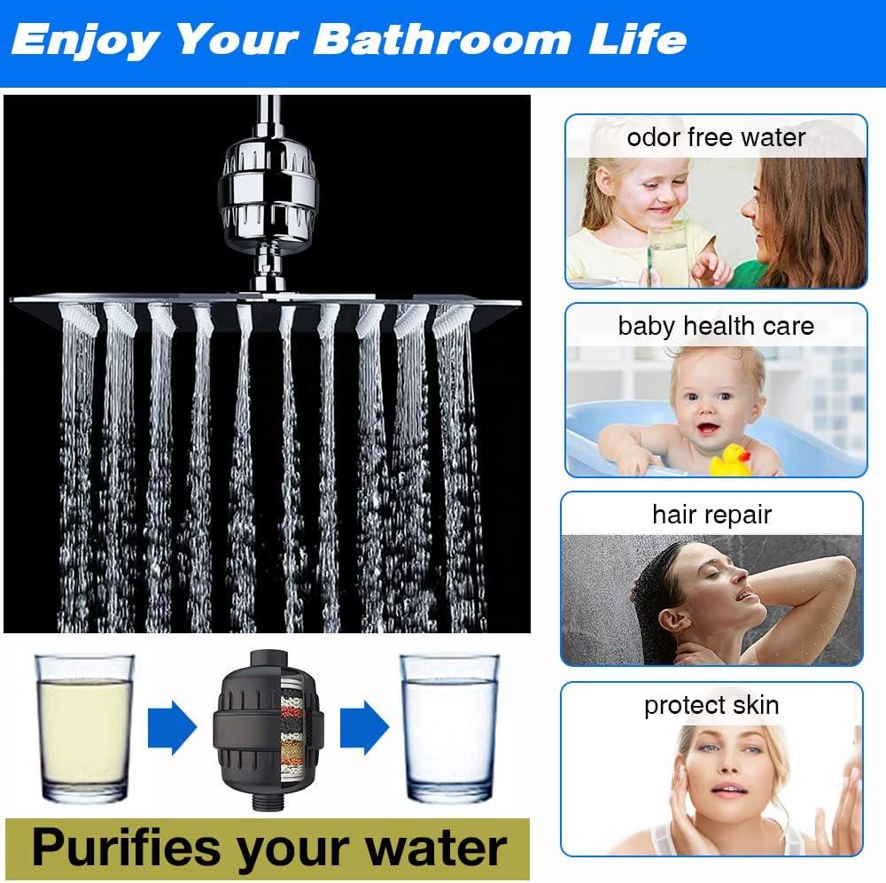 Filtro de ducha, filtro de cabezal de ducha de 15 etapas para agua dur -  VIRTUAL MUEBLES