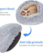 Camas suaves para gatos de interior, camas redondas y esponjosas para gatos con