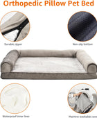 Tienda Basics Sofá ortopédico de espuma para sala de estar, cama para perros y