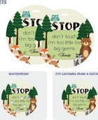 Paquete de 2 carteles de bebé con texto en inglés Please Dont Touch, Stop - VIRTUAL MUEBLES
