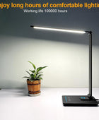 Lámpara de escritorio LED, luz de escritorio regulable para los ojos, 5 colores