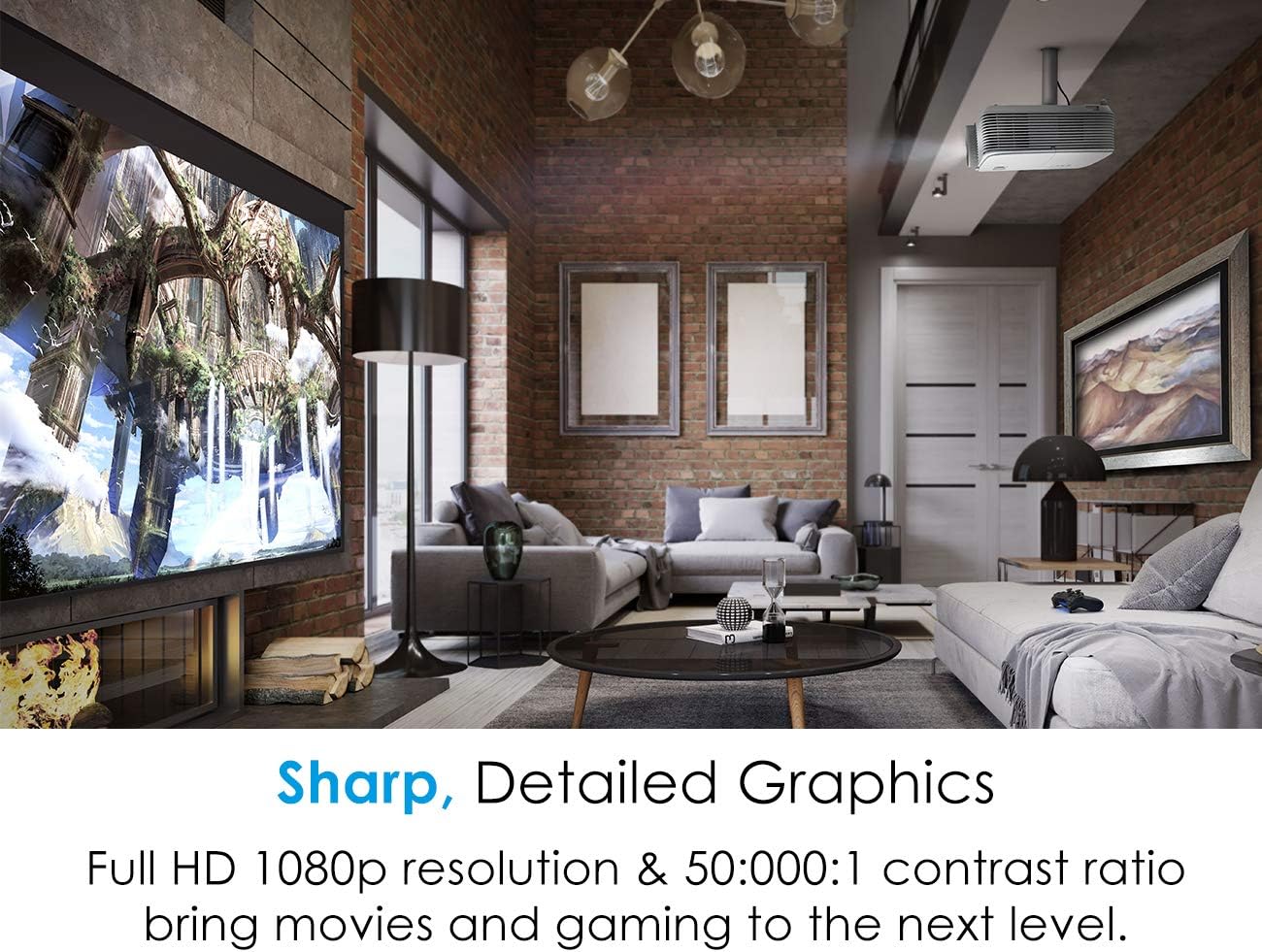  Optoma Proyector de cine en casa HD27HDR 1080p 4K HDR listo  para juegos y películas, soporte de 120 Hz y HDMI 2.0, blanco : Electrónica