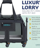 Transportador de mascotas compatible con aerolíneas Caja de transporte portátil