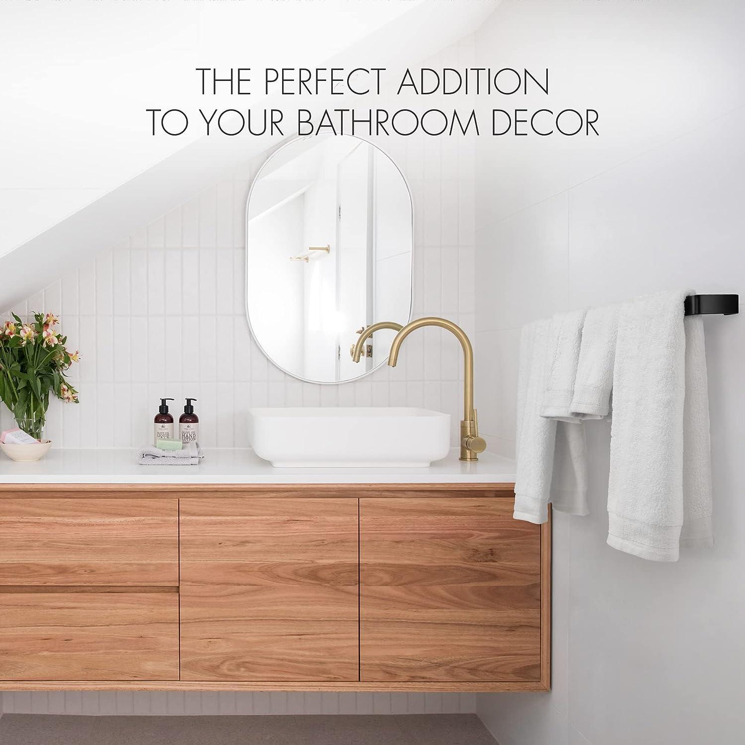 Toallero de baño estético para montaje en pared, ahorra espacio y ganchos  fáciles de instalar, el complemento perfecto para la decoración de tu baño