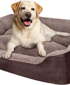 Cama ortopédica para perros medianos, rectangular, lavable, cómoda,
