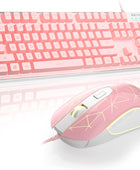 Combo de teclado y mouse para juegos, teclado retroiluminado LED de 7 colores