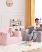 Sofá para niños, sofá Chirldren con asa de transporte y bolsillos laterales,