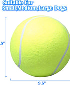 Pelota de tenis gigante de 9.5 pulgadas para perro, juguetes grandes para