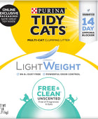 Tidy Cats Arena para múltiples gatos de bajo polvo, ligera, repele arena y es