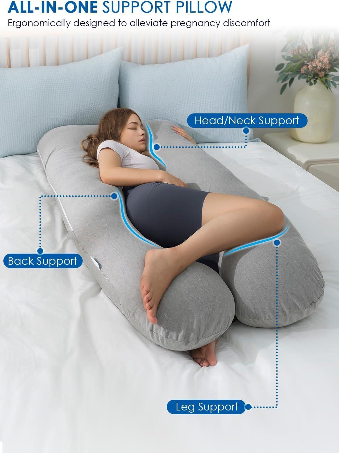 Almohadas refrescantes para embarazo, almohada de maternidad para dormir, - VIRTUAL MUEBLES