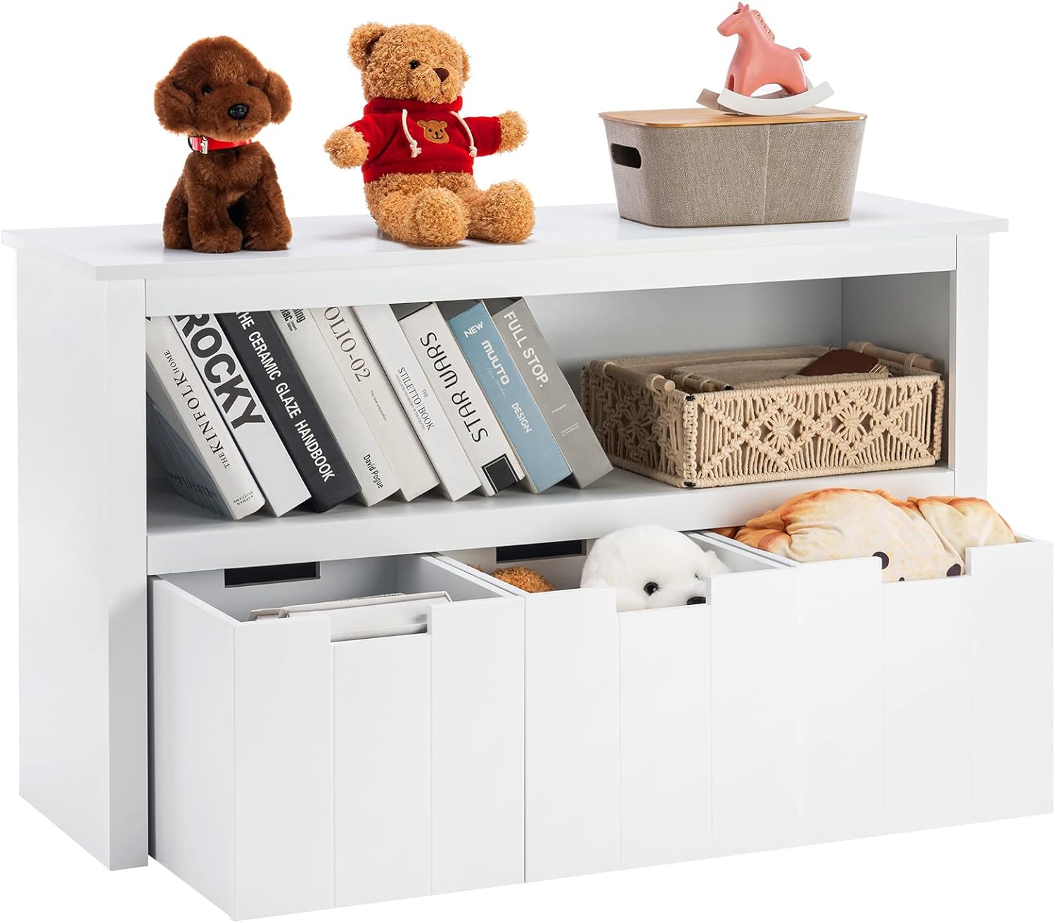 Organizador de almacenamiento de juguetes para niños y estantería para -  VIRTUAL MUEBLES