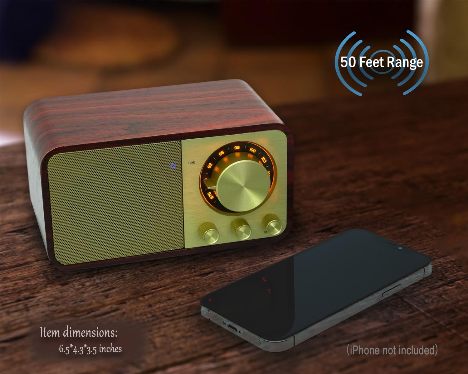 Bentmax Radio FM con altavoz Bluetooth retro con Bluetooth Radio vinta -  VIRTUAL MUEBLES