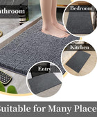 Alfombra de baño, antideslizante, suave y duradera, alfombra de baño de - VIRTUAL MUEBLES