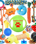 Paquete de 20 juguetes para perros y cachorros, juguetes masticables para