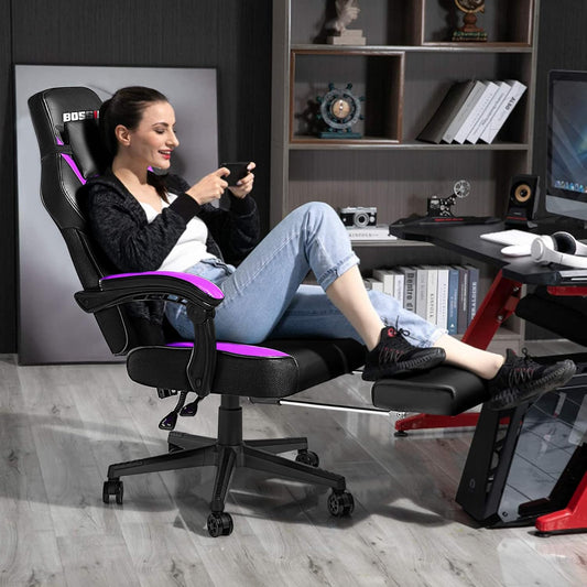 LEMBERI Sillas de videojuegos para adultos, sillas ergonómicas de videojuegos